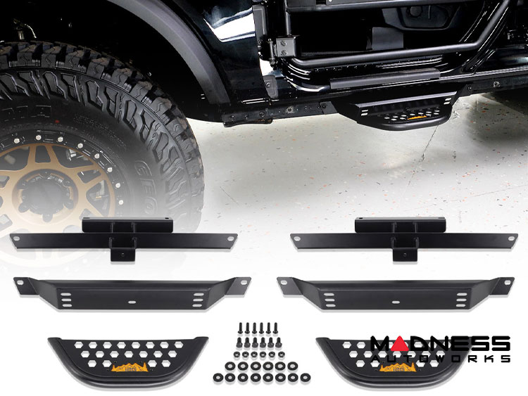 Ford Bronco Side Steps - Without Factory Rock Rails - IAG - 2 Piece